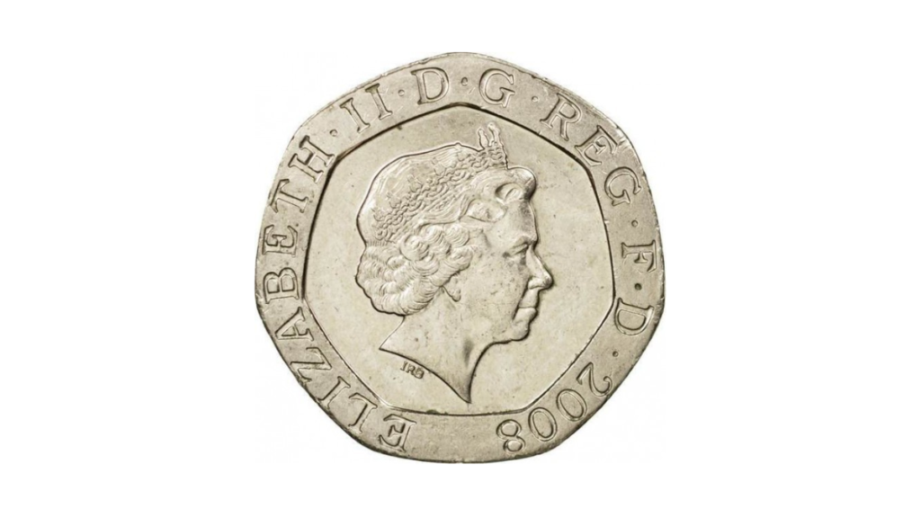 2008 Undated 20-Pence Coin