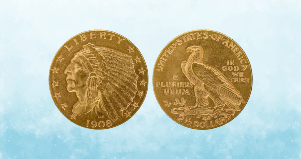 Gold Indian Head Quarter Eagle (1908-1929)