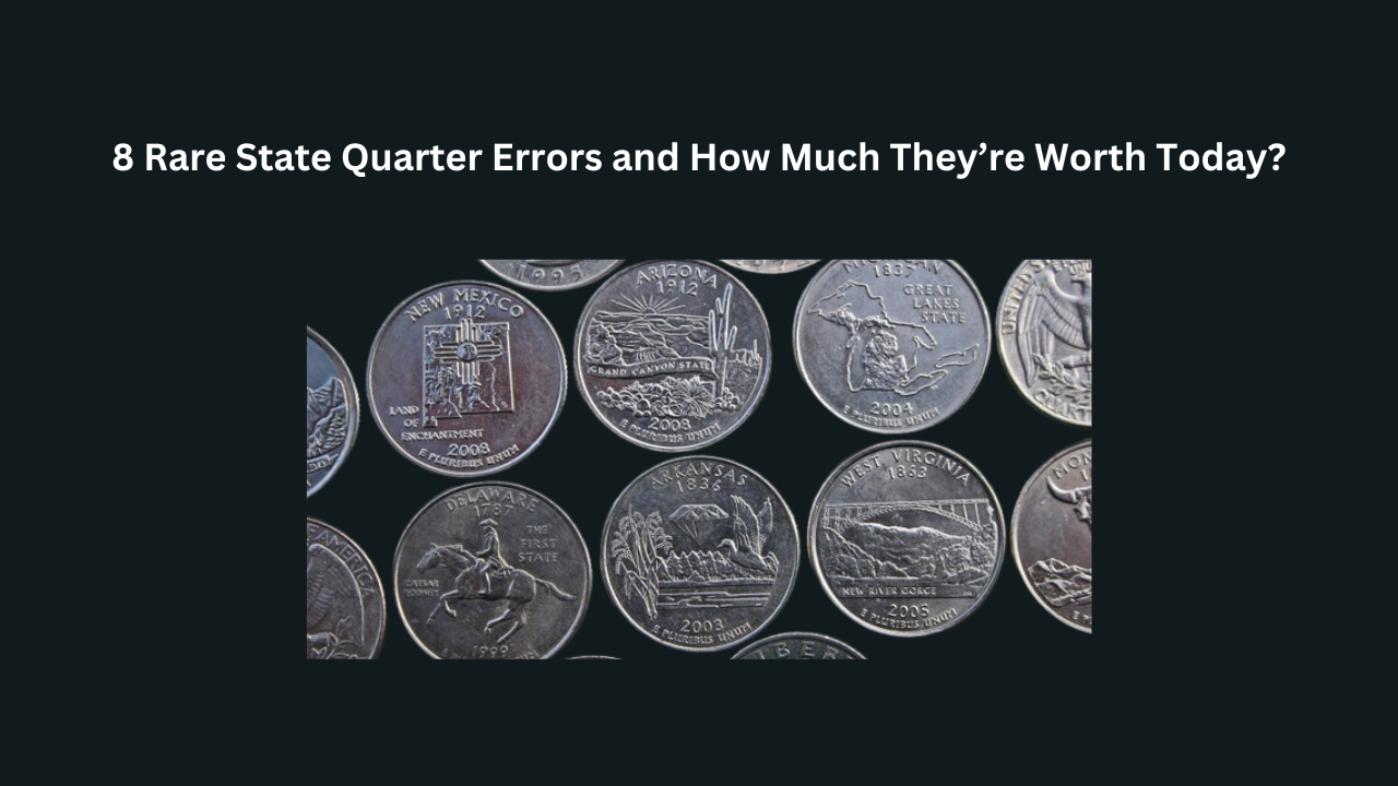 8 Rare State Quarter Errors and How Much They’re Worth Today?